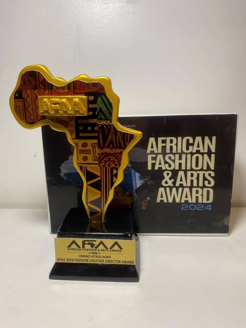 AFAA 2024 Fashion Creative Director Award trophy